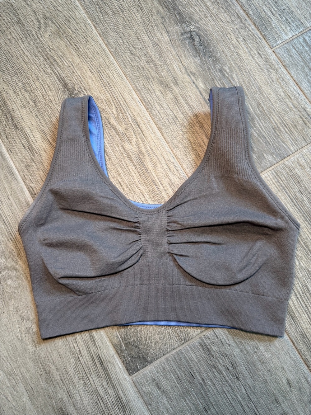 Underoutfit Everyday Comfort Reversible Bralette-452 Size M Ultramarine & Gray